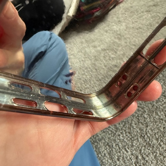 iPhone 16 pro max Marble and Geometric Phone Case Set - Pink, Blue, Gold - Picture 14 of 14